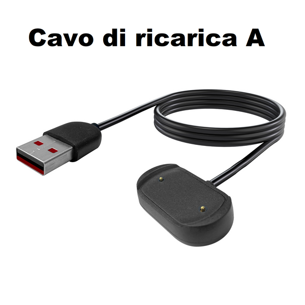 Confezione da 2 caricabatterie adatto per Amazfit T-Rex 2/GTR3/GTR3 Pro/GTS3, cavo di ricarica USB da 100 cm Confezione da 2 caricabatterie adatto per Amazfit T-Rex 2/GTR3/GTR3 Pro/GTS3, cavo di ricarica USB da 100 cm