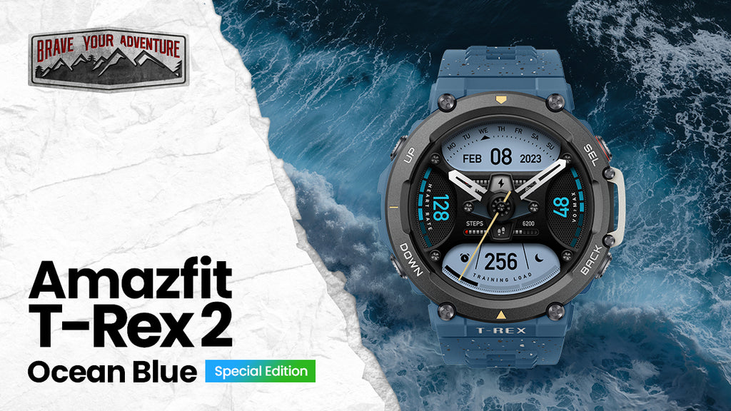 NEW AMAZFIT T-REX 2 OCEAN BLUE (SPECIAL EDITION) CELEBRATES WORLD OCEAN DAY & SUSTAINABILITY