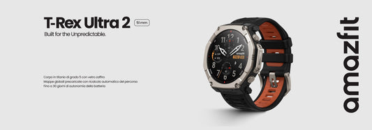 Amazfit annuncia il T-Rex Ultra 2: un orologio GPS in titanio progettato per l'estremo