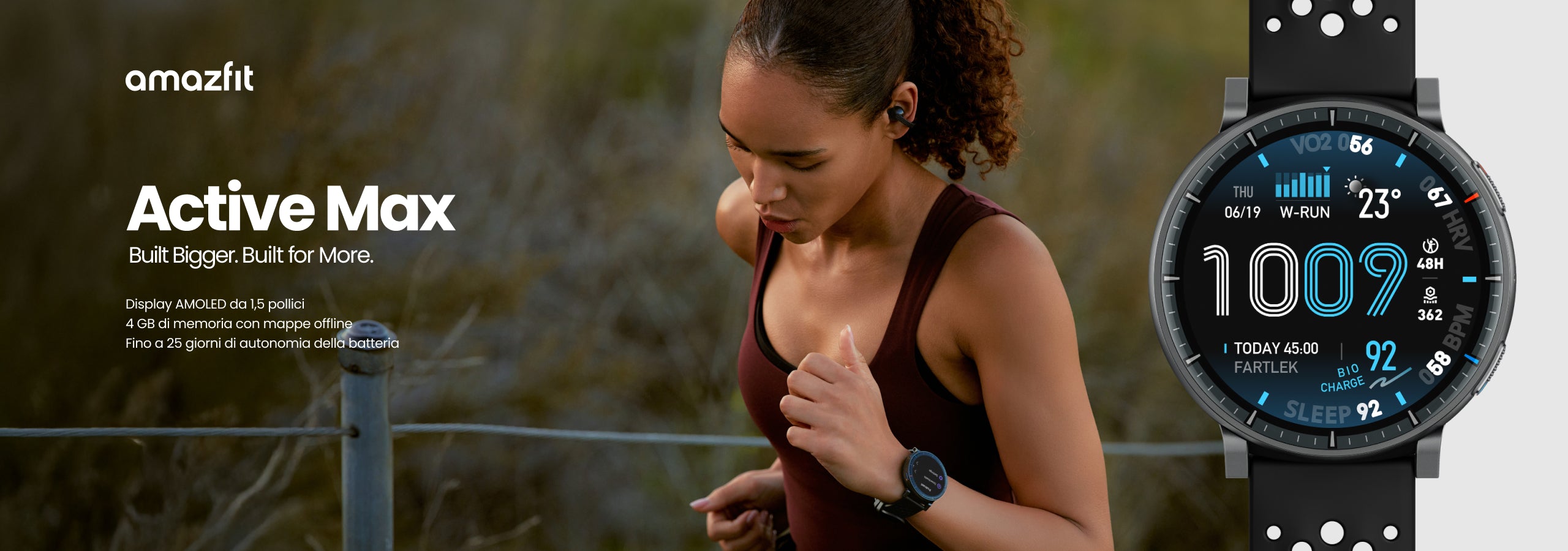 Amazfit presenta Active Max: più grande, più luminoso e progettato per